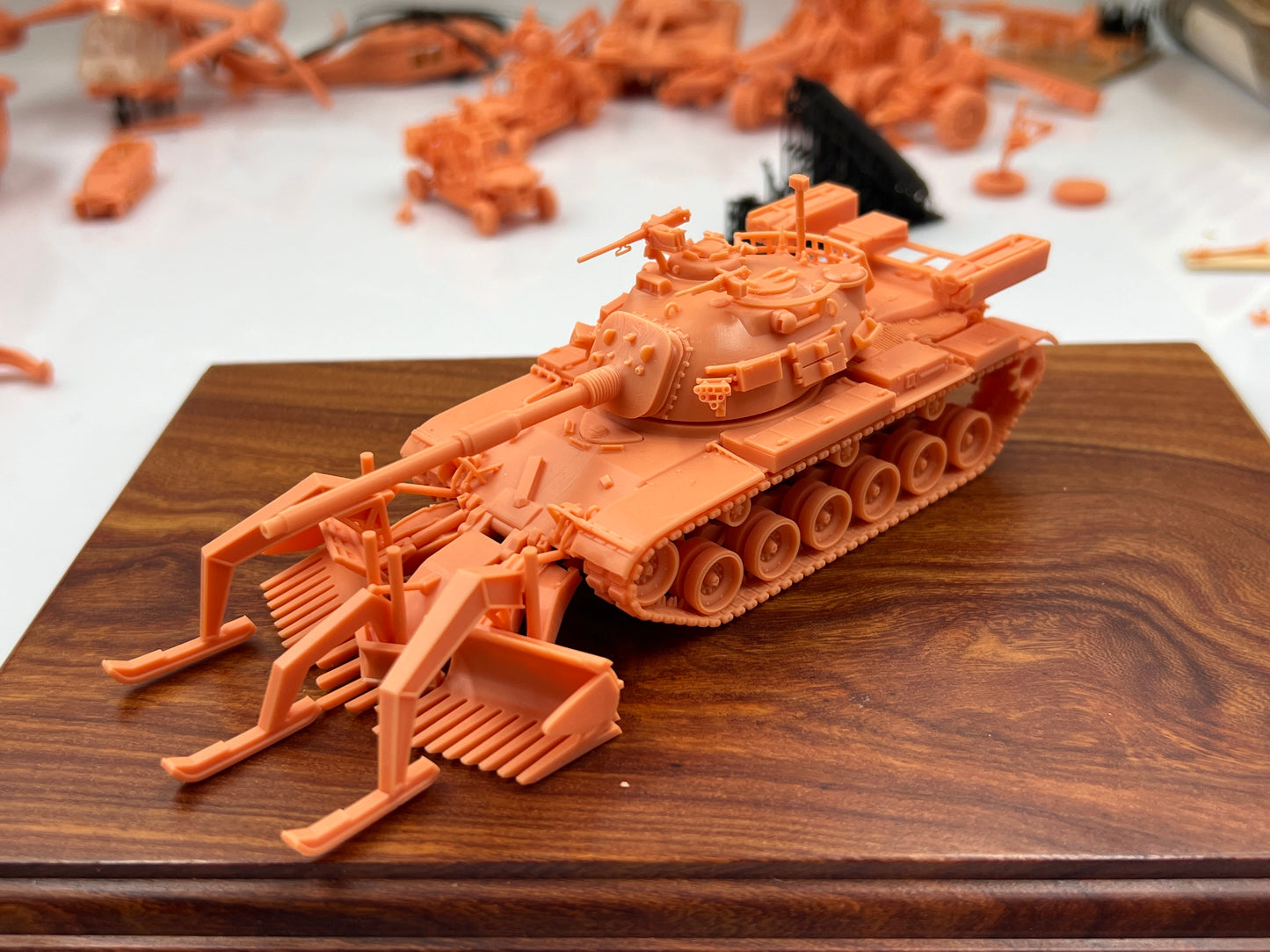 SW 3D resin kit 1/72 CM11 brave tiger mine plow