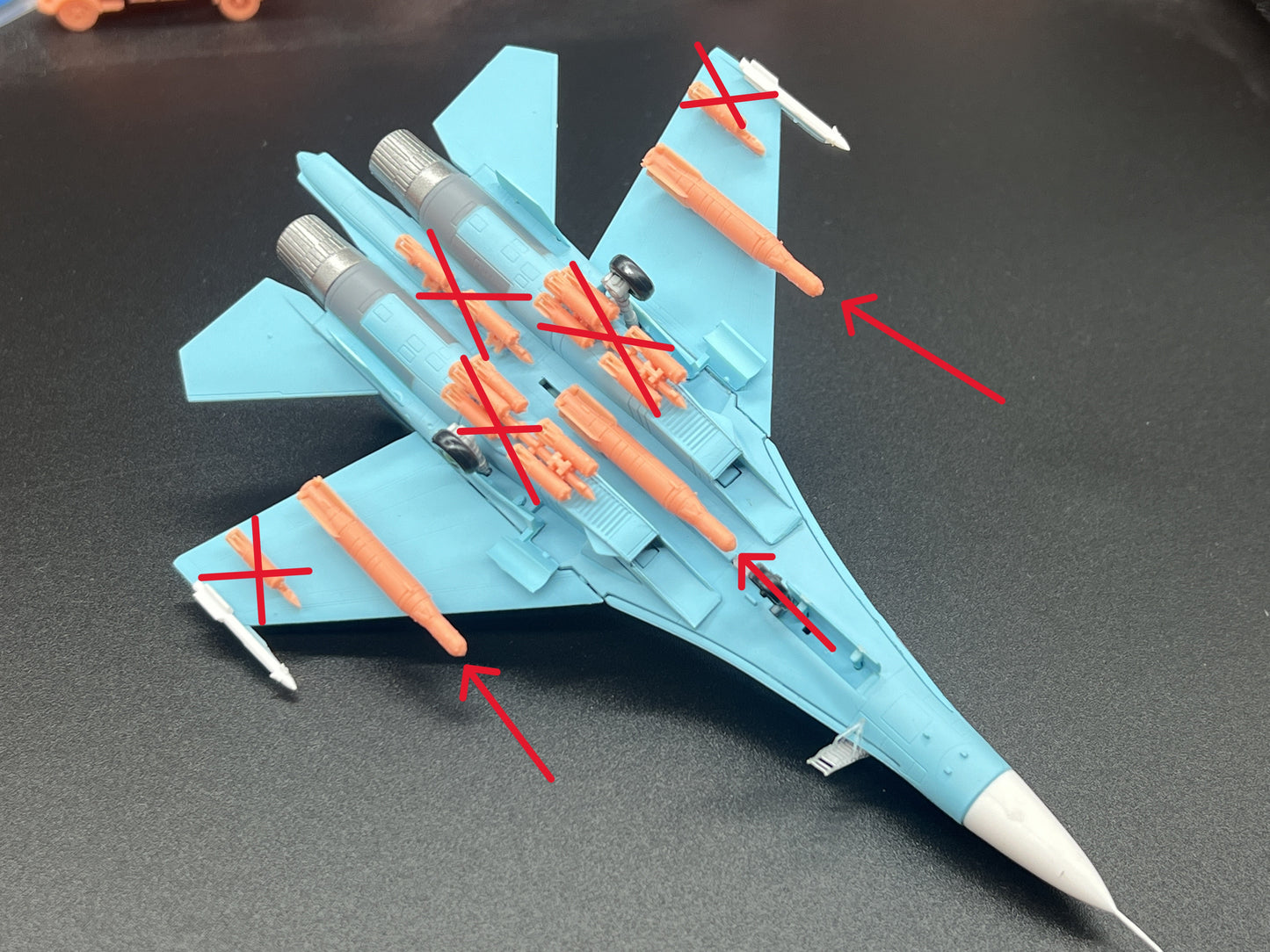 SW 3D resin kit no.1532 1/144 SU-27 KAB-1500 bomb & pylon Not included jet kit