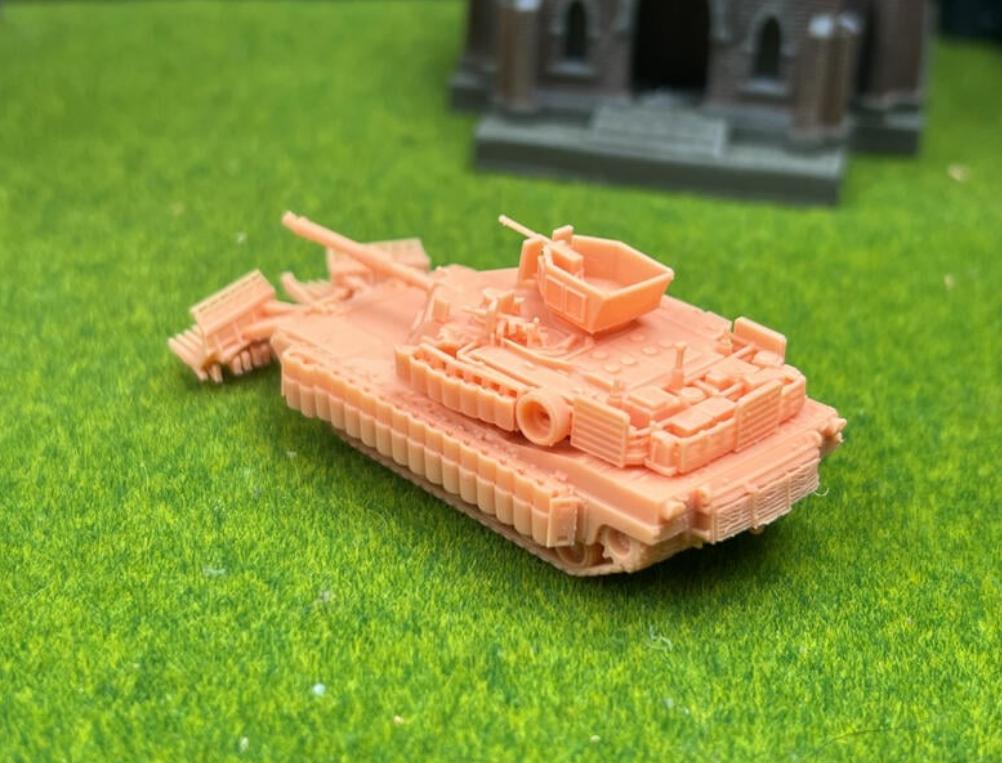 SW 3D resin kit no.1077 1/144 M1A2 tusk3 with Mine Plow
