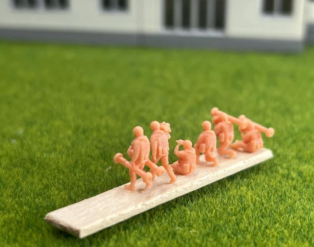 SW 3D resin kit no.1048 1/144 Ukraine Soldiers with Javelin 6in1