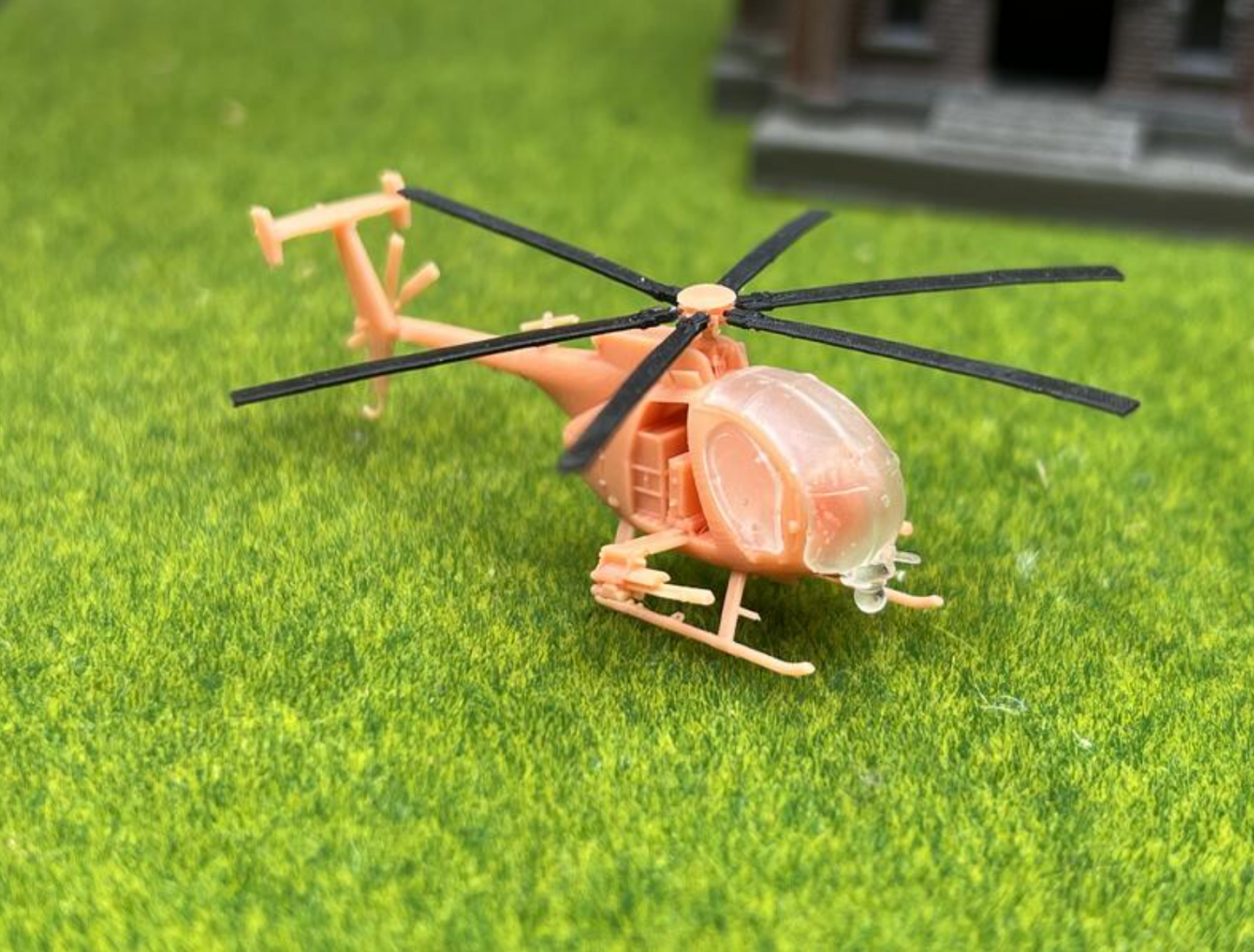 SW 3D resin kit no.1337 1/144 AH-6M Killer Egg GAU-19