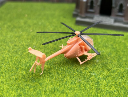 SW 3D resin kit no.1337 1/144 AH-6M Killer Egg GAU-19