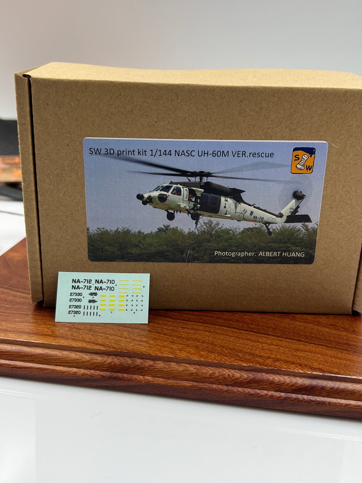 SW 3D resin kit 1/144 UH-60M Black Hawk Rescue helicopter