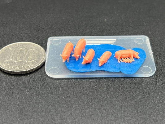 SW 3D resin kit no.1470 1/144 Animal pigs