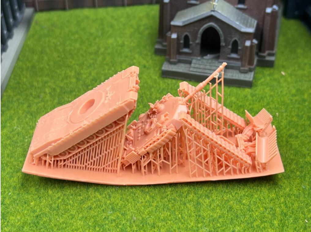 SW 3D resin kit no.1077 1/144 M1A2 tusk3 with Mine Plow
