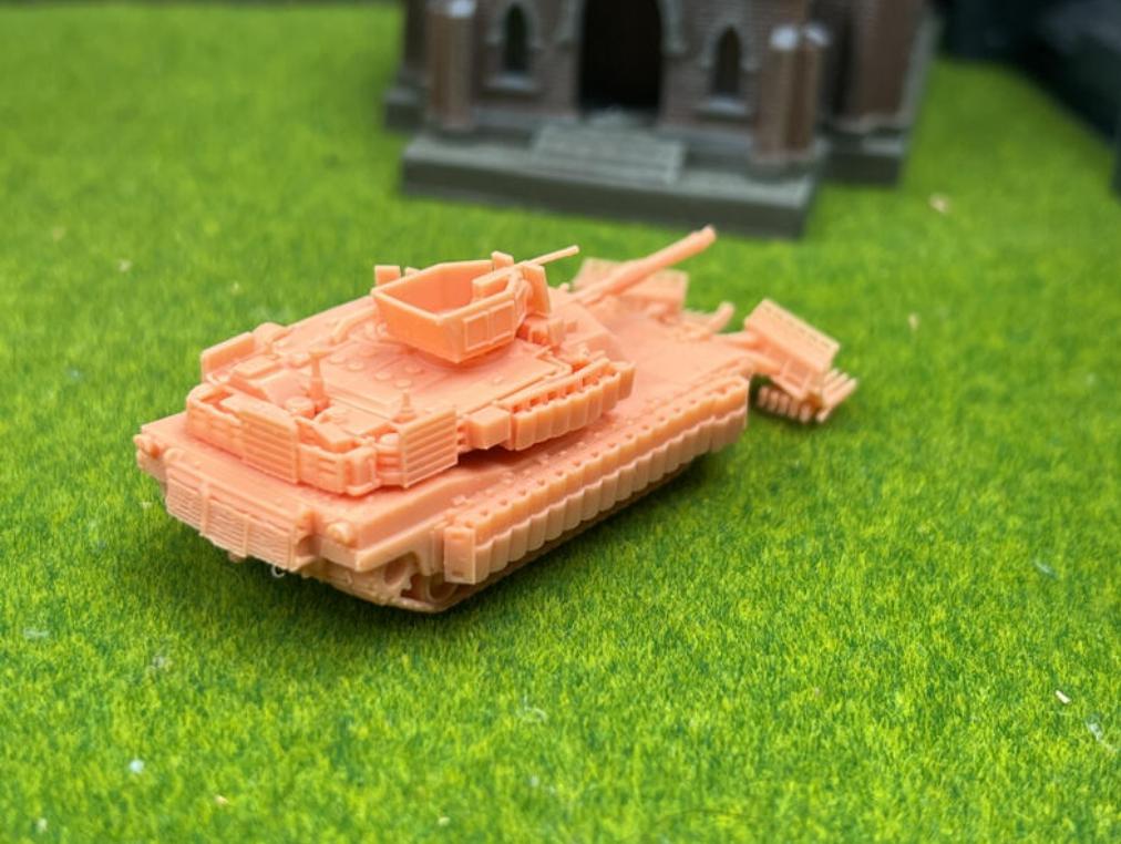 SW 3D resin kit no.1077 1/144 M1A2 tusk3 with Mine Plow