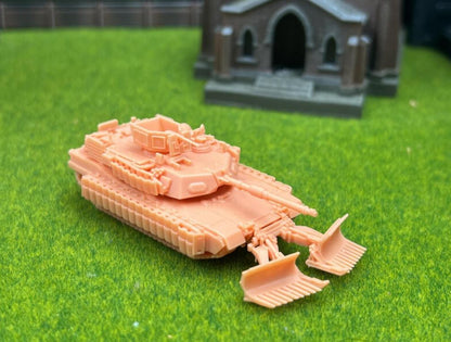 SW 3D resin kit no.1077 1/144 M1A2 tusk3 with Mine Plow