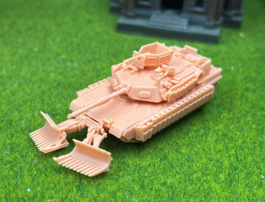 SW 3D resin kit no.1077 1/144 M1A2 tusk3 with Mine Plow